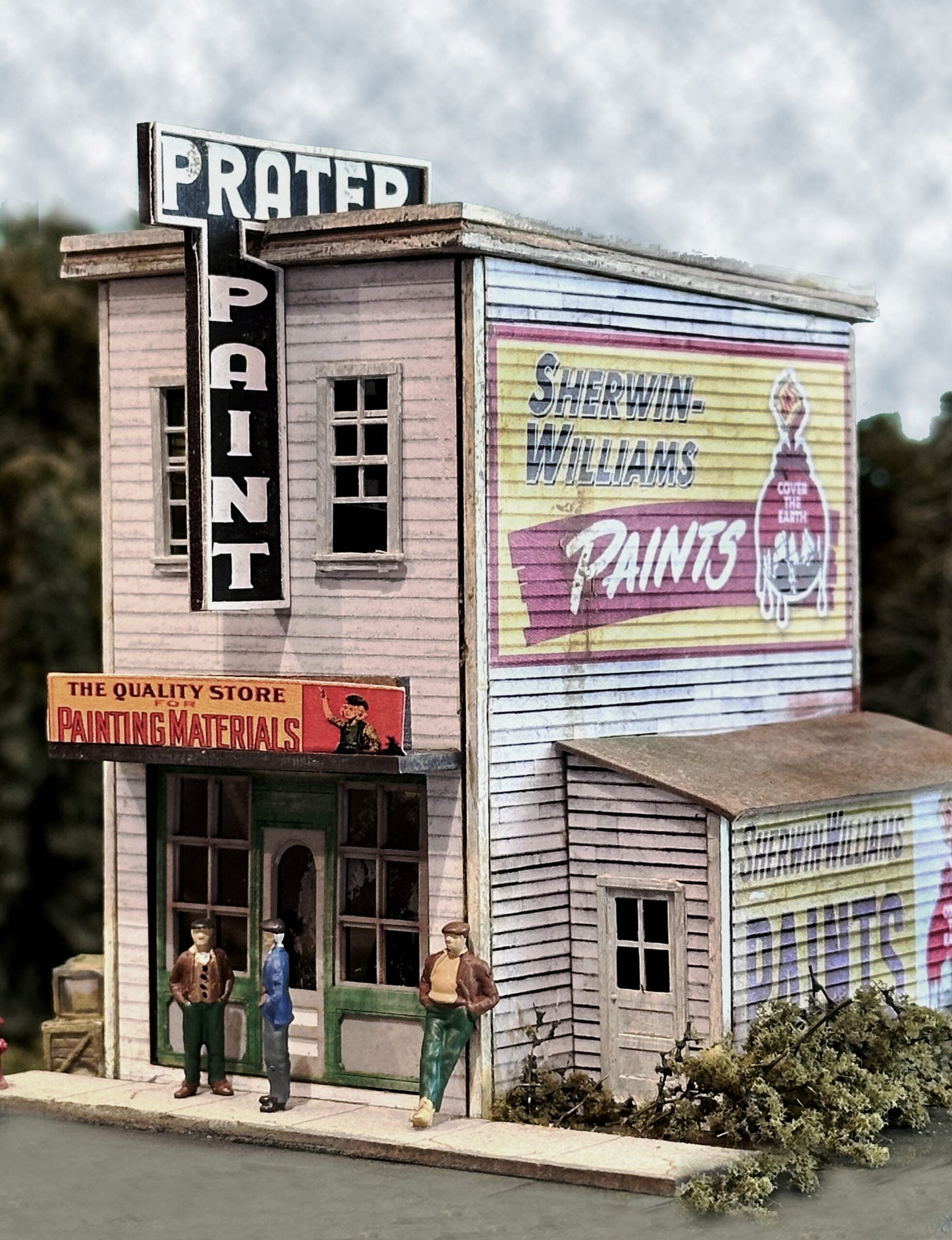 Bar Mills 5064 5062 HO Prater Paint Overnighter Series Laser-Cut Building Kit