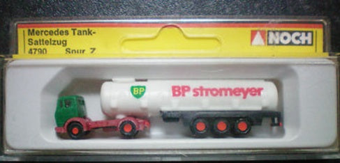 Noch 4790 Z Scale Road Fuel Tanker Mercedes Tractor with BP Tanker