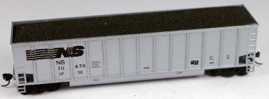 E&C Shops 10478 N Scale Silver Norfolk Southern Johnstown Coalporter Car