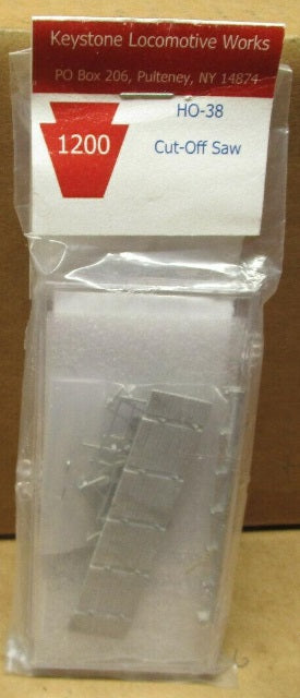 Keystone Locomotive 1200 HO-38 HO Scale Cut-Off Saw Unpainted Metal Kit