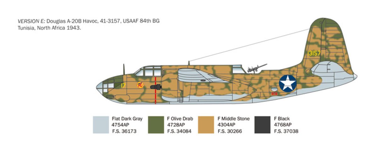 Italeri 2656 A-20B/B Havoc Boston III 1:48