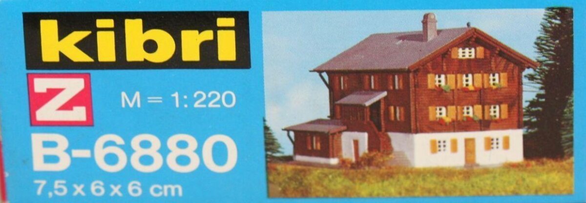 Kibri B-6880 Z Scale Bauernhaus In Elm 7,5 x 6 x 6 cm Building Kit