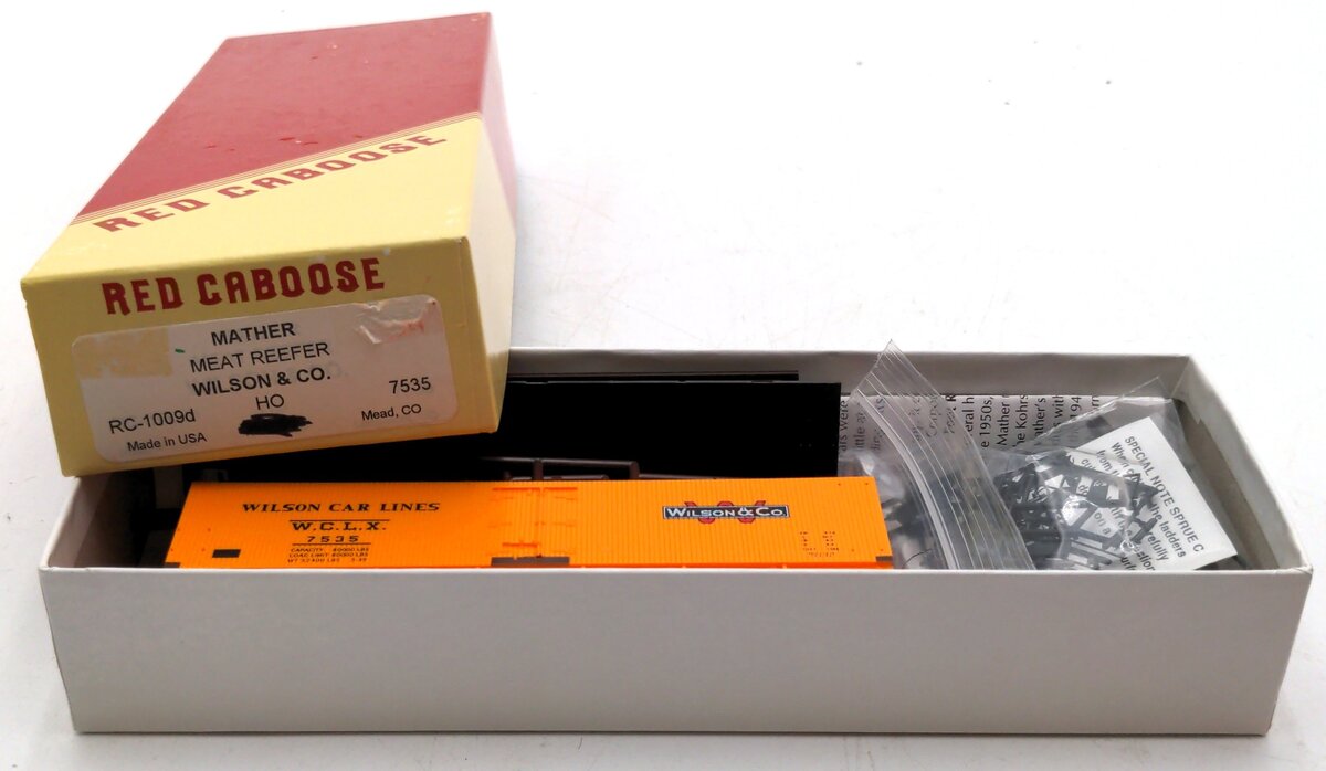 Red Caboose 7535 HO Mather Meat Reefer Wilson & CO. Car Kit