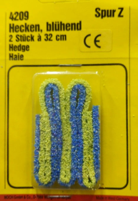 Noch 4209 Z Scale Green & Blue Hedge 32 cm
