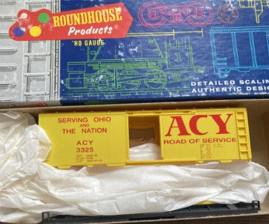 Roundhouse 7774 HO AC&Y 40' Single Door Boxcar #3299 Kit