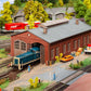 Faller 191819 HO Locomotive Shed with 2 Stalls Building Kit