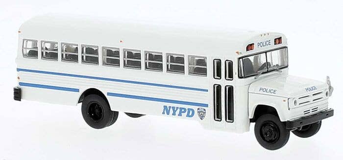 Brekina Automodelle 61332 HO New York Police Dept 1960s-1970s Dodge S 600 Bus