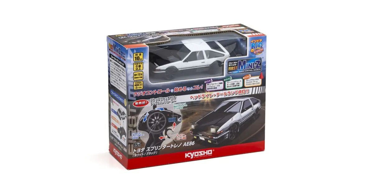 Kyosho 66612 First Mini-Z Trueno AE86 White RC Car