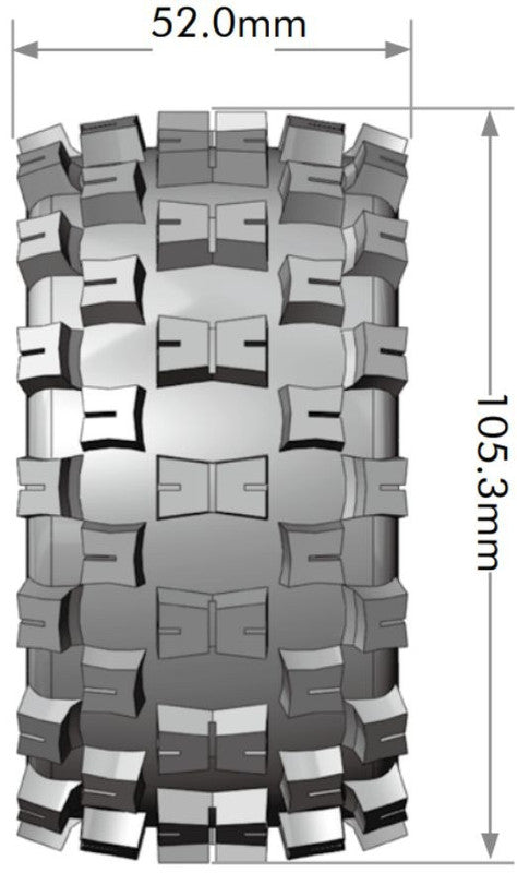 Louise R/C L-T3272SX 1:10 ST-Mcross Soft Stadium Truck Tires