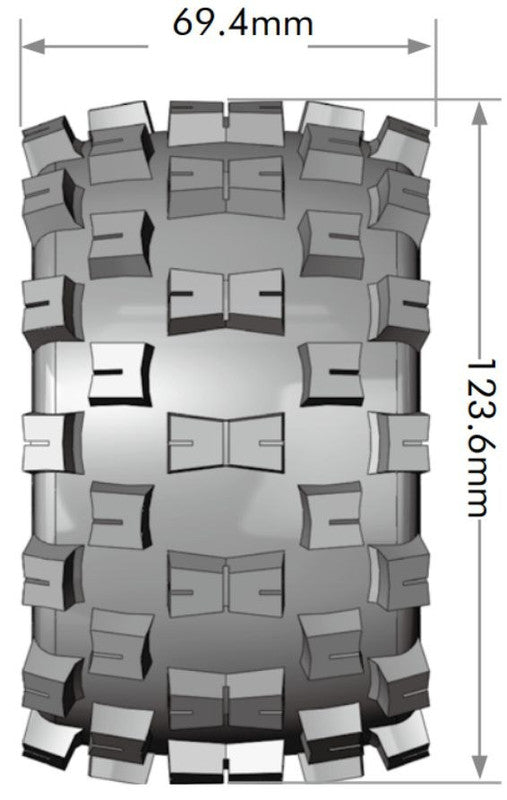 Louise R/C L-T3274SX 1:10 MT-Mcross Soft Monster Truck Tires