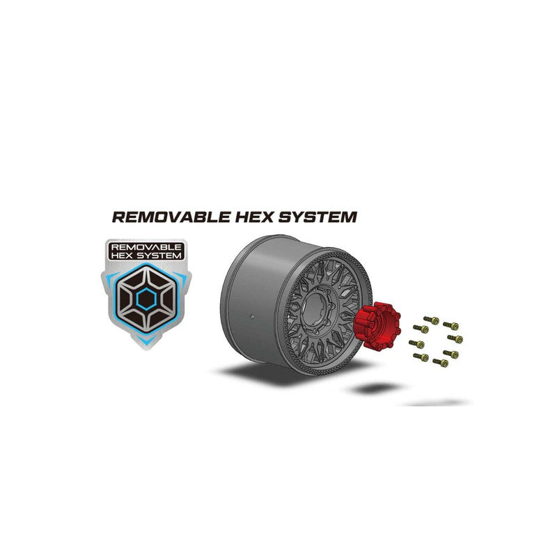 Louise R/C LT3313SX 1:10 ST-Uphill Soft Tires with Removable Hex ST Wheels