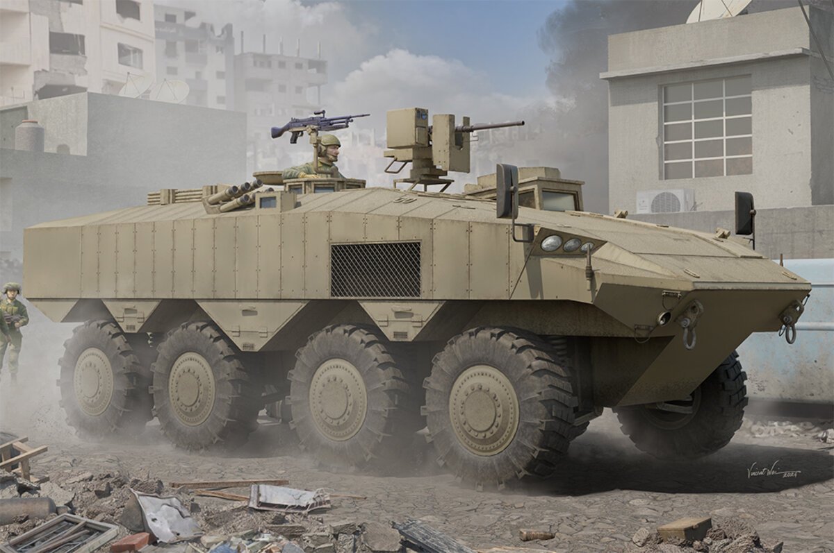 Hobby Boss 84509 1:35 IDF Eitan Wheeled APC Armored Plastic Model Kit