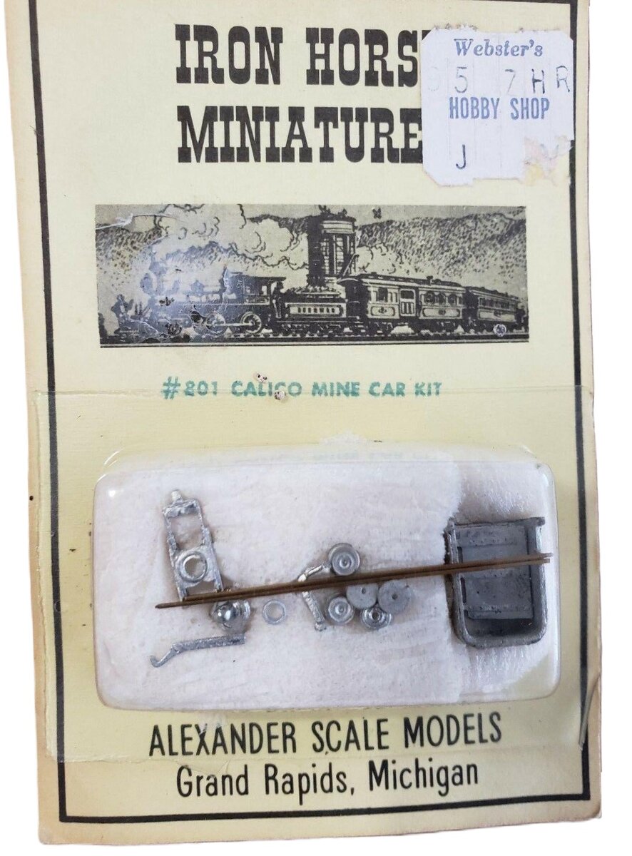 Alexander Scale 801 Iron Horse Miniatures Calico Mine Car Kit