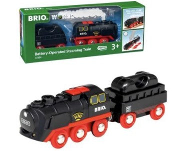 Brio World 33884 Battery Operated Steaming Train w/Real Cool Steam