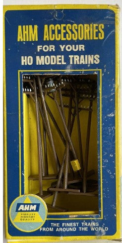AHM 5610:98 HO Telephone Poles (Set of 12)