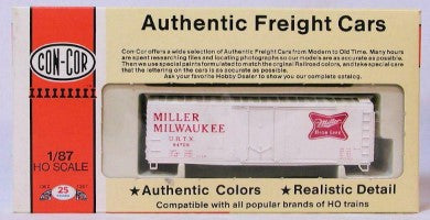 Con-Cor 0001-009454 HO Miller High Life Beer 40' PS1 Plug Dr Boxcar Kit
