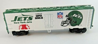 Mantua 111 HO NFL Super Bowl New York Jets 40'' Reefer Car Train