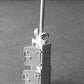 Showcase Miniatures 2193 HO Scale Ground Relay Box & Mast W/Block Indicators Kit