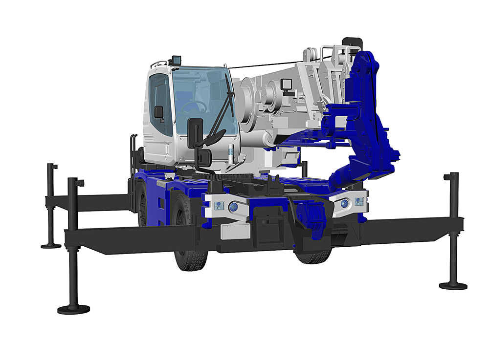 Hasegawa 66110 1:35 Tadano Rough Terrain Crane Plastic Model Kit