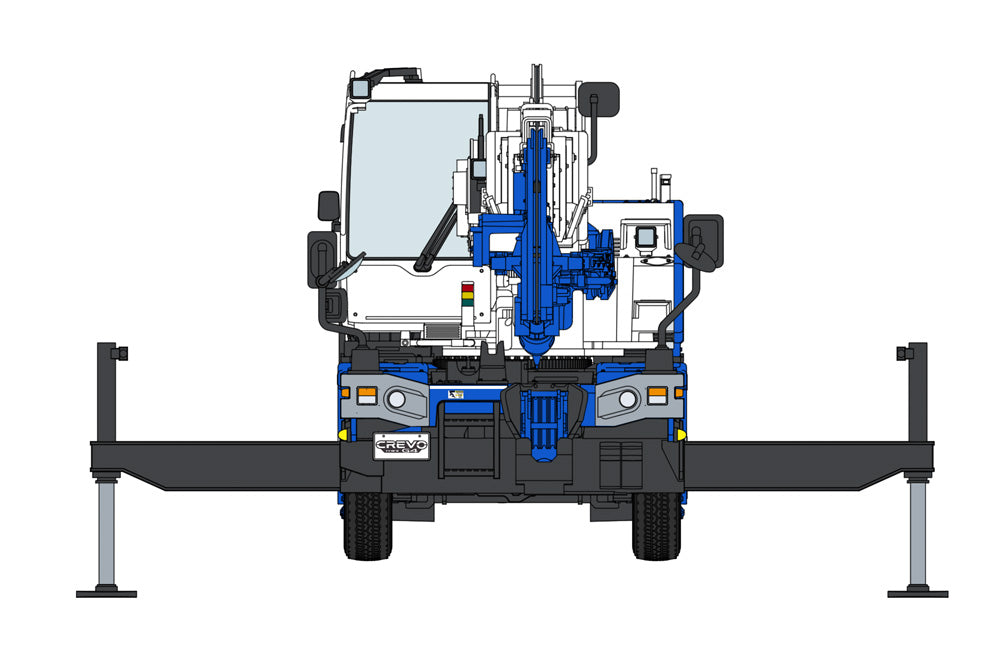 Hasegawa 66110 1:35 Tadano Rough Terrain Crane Plastic Model Kit