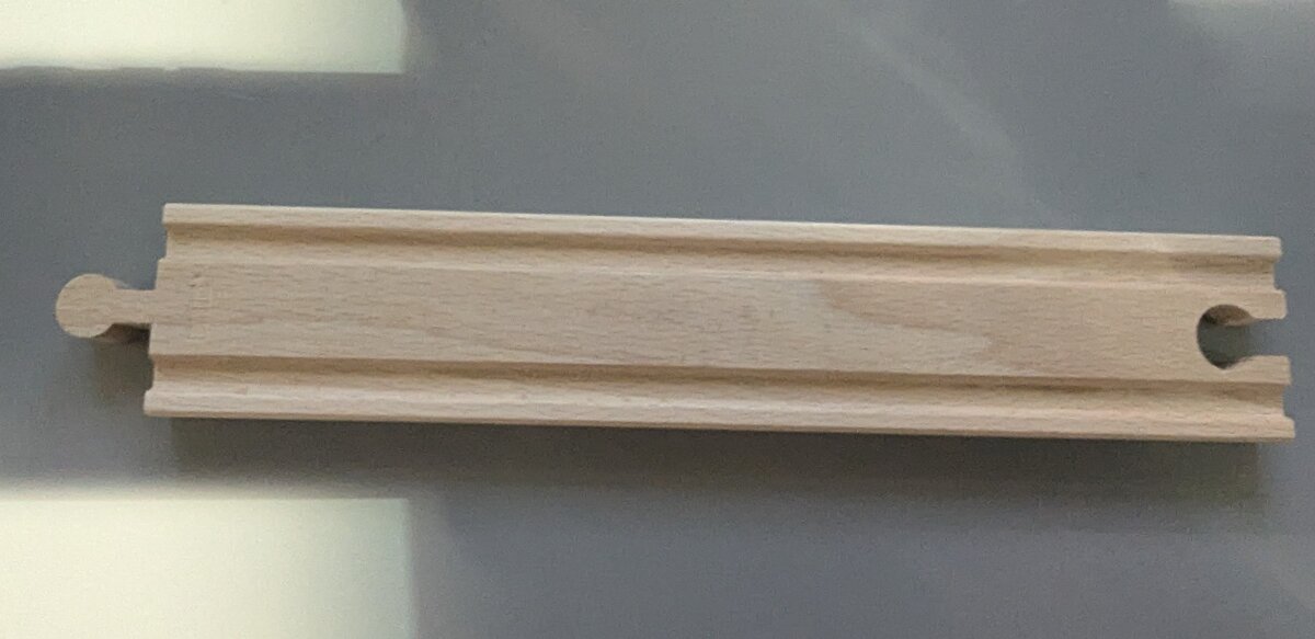 Brio World 32930 Wooden Long Straight Tracks Approx. 8 1/2" (Single Piece)