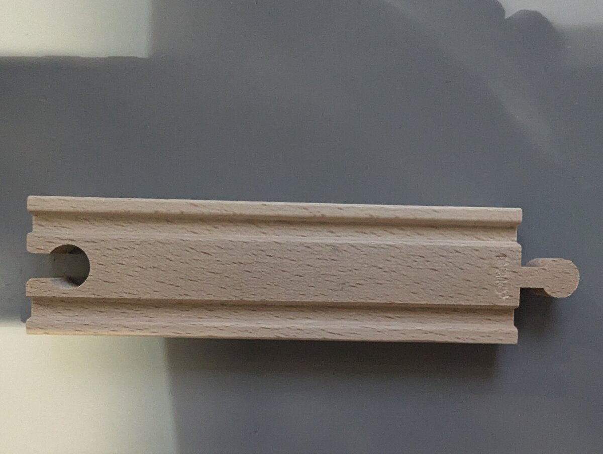 Brio World 32933 Wooden Medium Straight Track Approx. 6" (Single Piece)