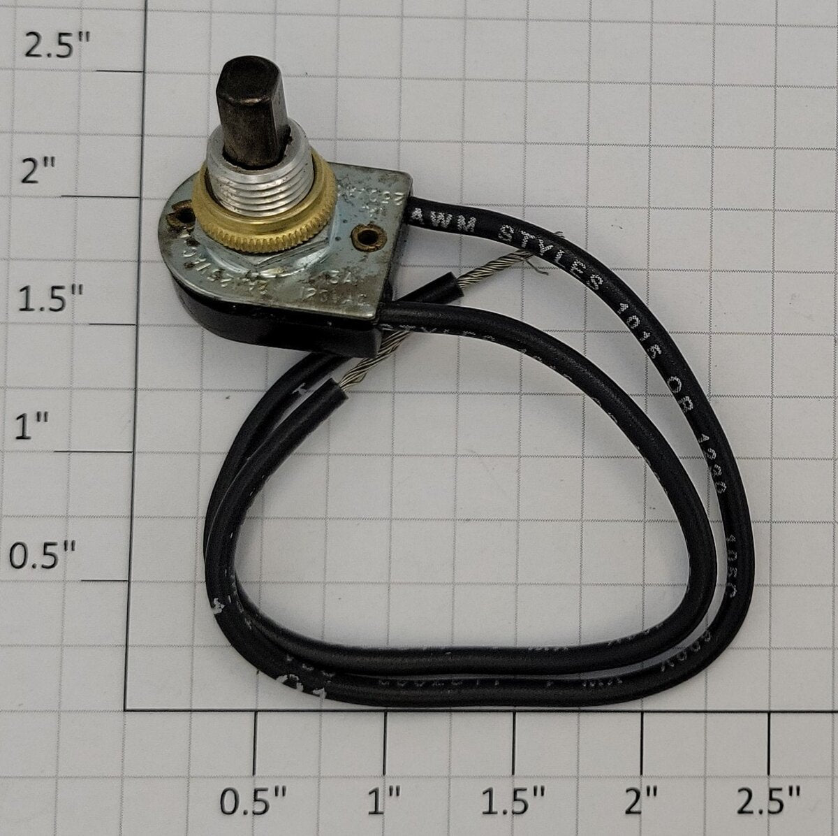 Acme 1010-10 Push Button Momentary N.O. Switch Wired 1A @ 125VAC