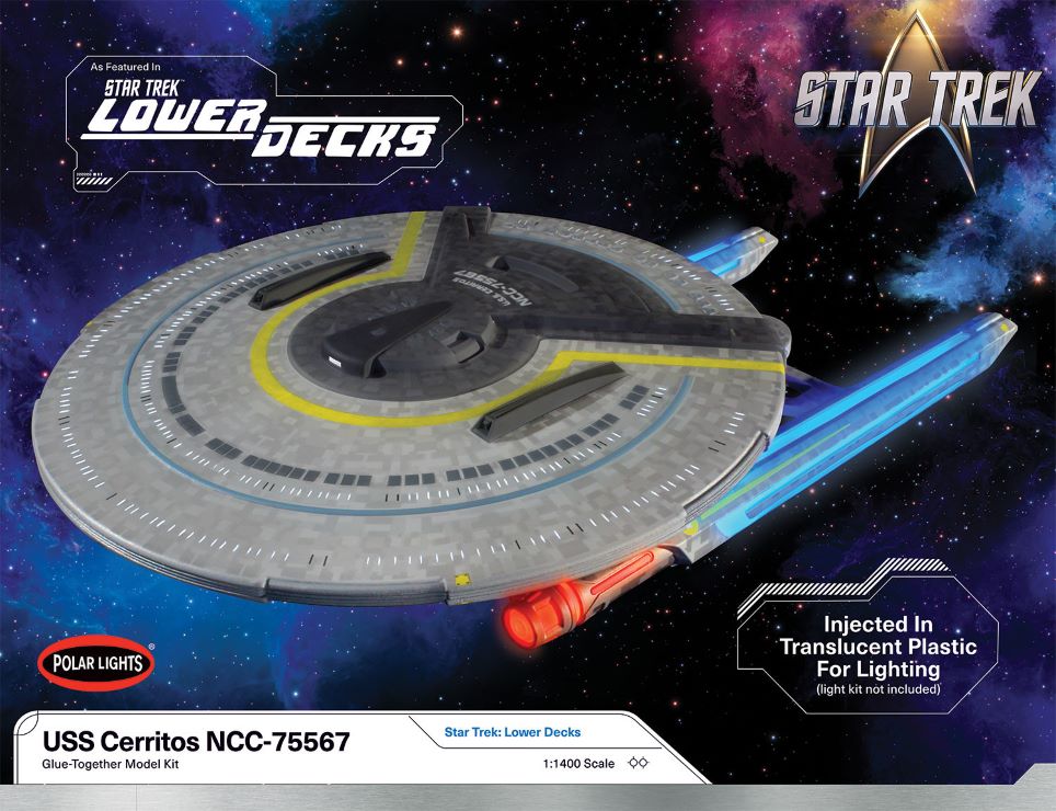 Polar Lights 1002 1:1400 Star Trek Lower Decks USS Cerritos Plastic Model Kit