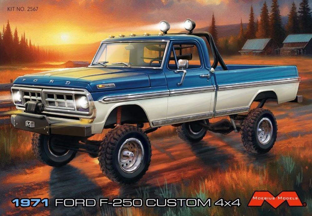 Moebius Models 2567 1:25 1971 Ford F250 Custom 4x4 