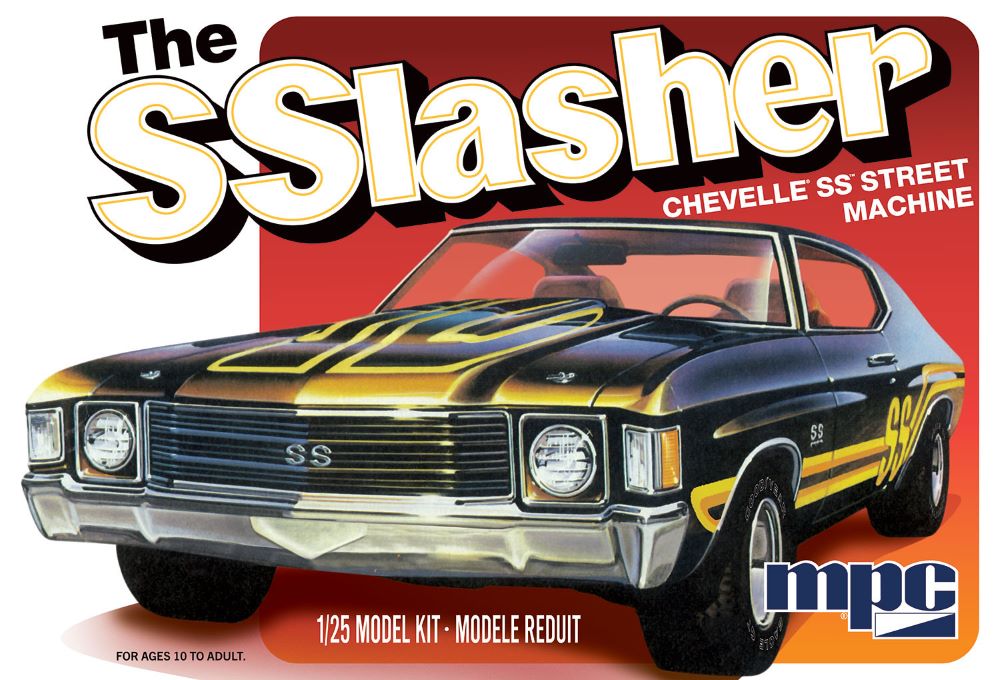 MPC 1014 1:25 The SSlasher 1972 Chevelle SS 454 Street Machine Car Plastic Kit