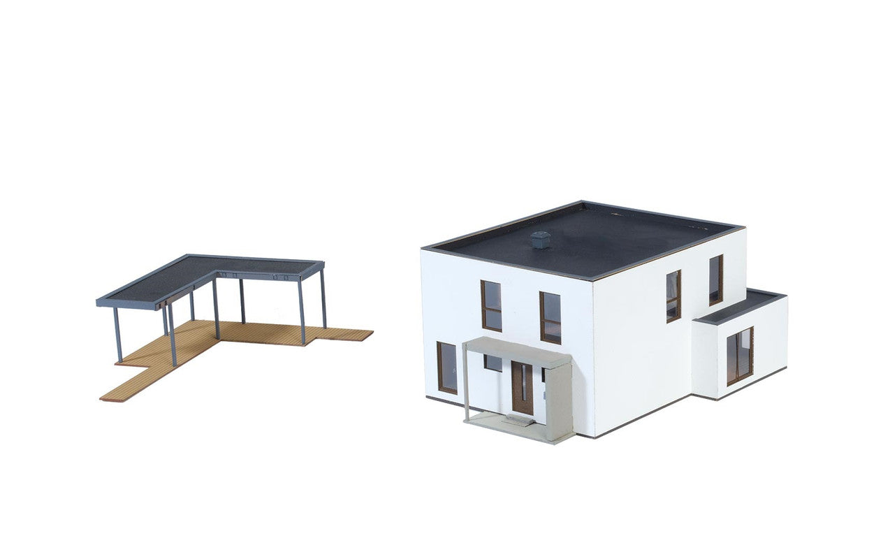 Kibri 38339 HO Cube House Lina with Terrace - Polyplate Kit