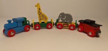 Brio 33415 Wooden Circus Train w/Wooden Animals