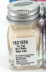 Testors 921558 Tan Flat Paint 1/4 fl oz