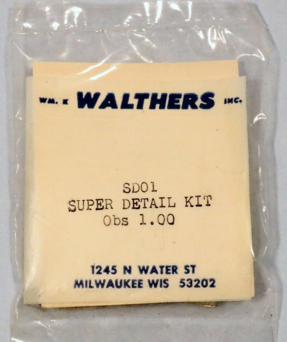 Walthers SD01 HO Scale Super Details for Observation Car Kit