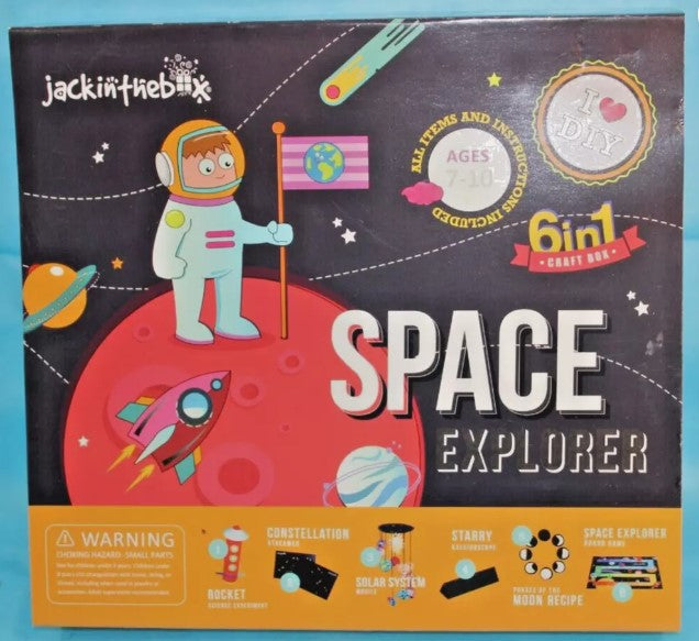 Jack In The Box Toys JB95000 Space Explorer 6 in 1 Craft Box Model Kit Ages 7-10