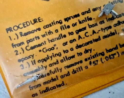 Details West HB-132 HO Scale Hand Brake Standard Equipment on Most E.M.D.