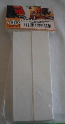 Con-Cor 0004-083000 HO Undecorated 40ft Reefer Containers 2-Pack