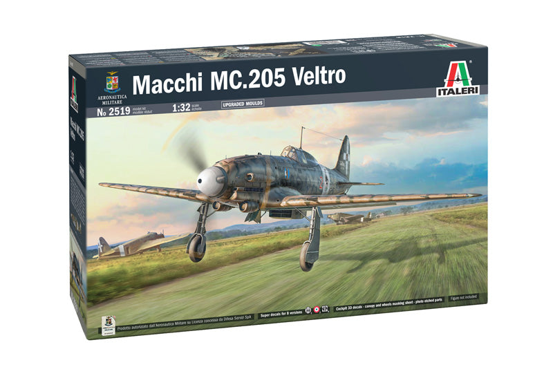 Italeri 2519 1:32 Macchi MC.205 Veltro Fighter Aircraft Plastic Model Kit
