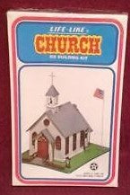 Life Like 01350 HO Scale Town Church Building Kit