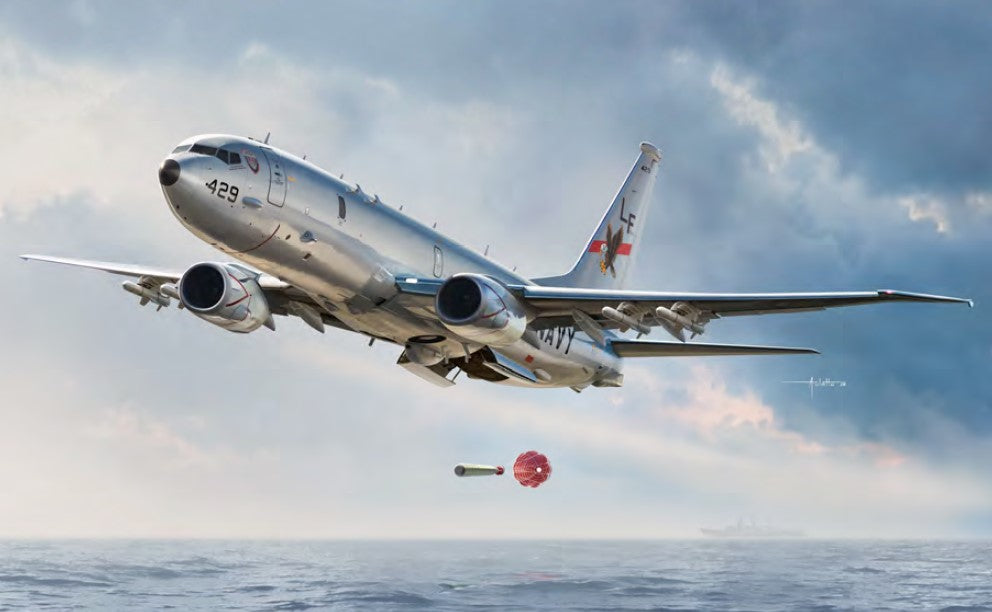 Academy 12635 1:144 Boeing P-8A Poseidon Aircraft Plastic Model Kit