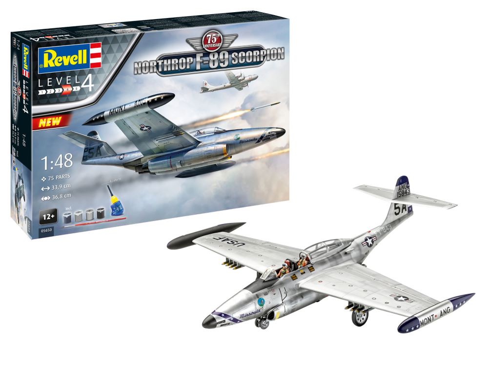 Revell of Germany 05650 1:48 Northrop F-89 Scorpion Aircraft Plastic Kit