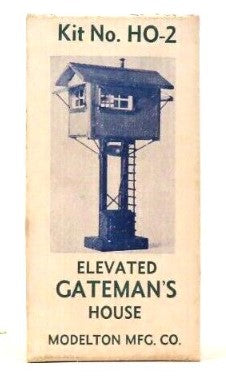 Modelton MFG. CO. HO-2 Elevated Gateman's House Building Kit