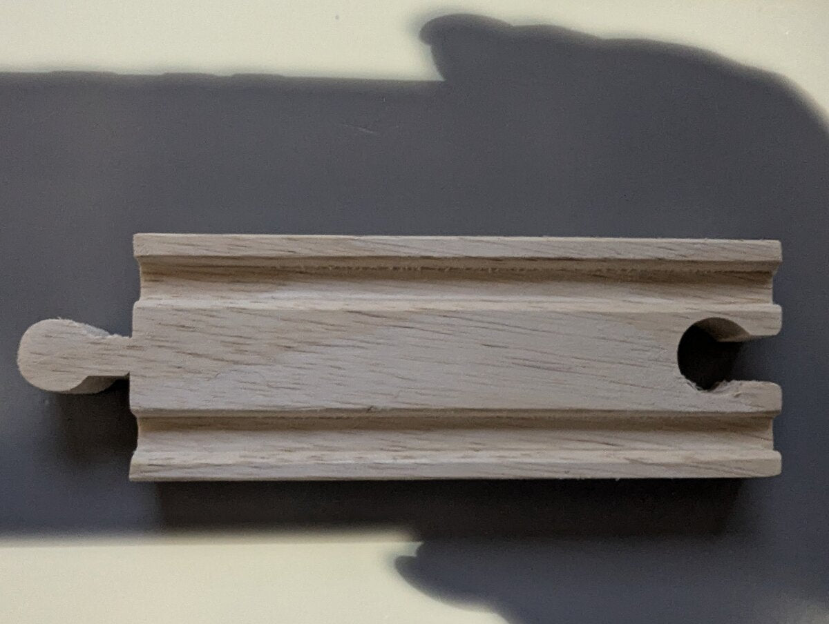 Big Jig Rails 003561 Wooden 4 1/4" Straight Track Section