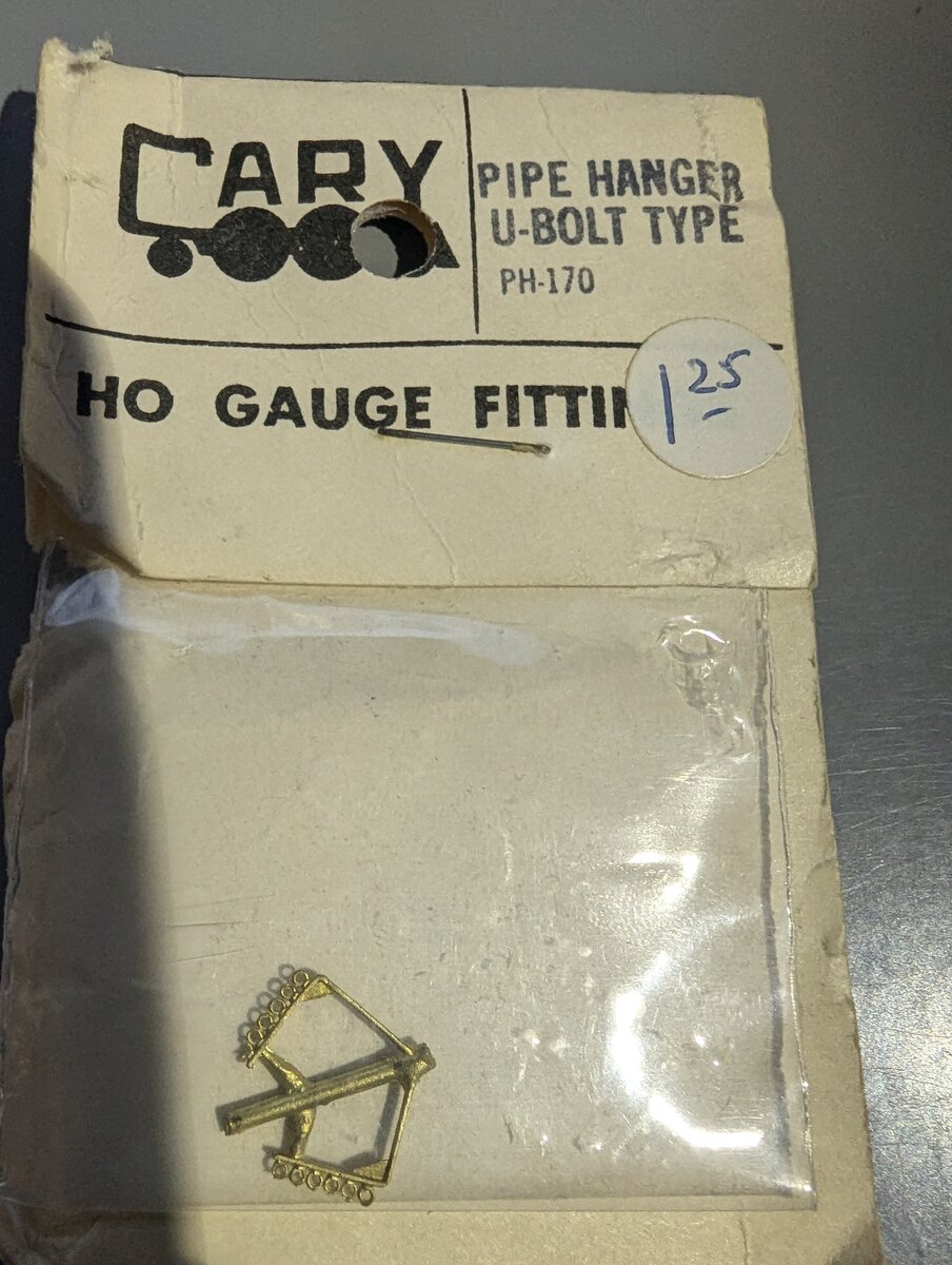 Cary Loco Works PH-170 HO Gauge Pipe Hanger U-Bolt Type