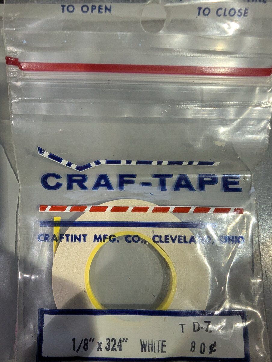 Craftint MFG. Co. TD-7 Craf-Tape 1/8" x 324" White