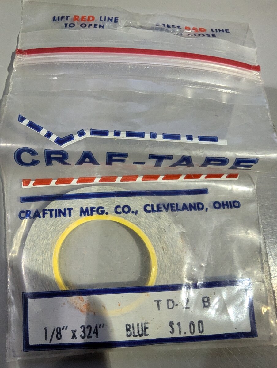 Craftint MFG. Co. TD-2 Craf-Tape 1/8" x 324" Blue