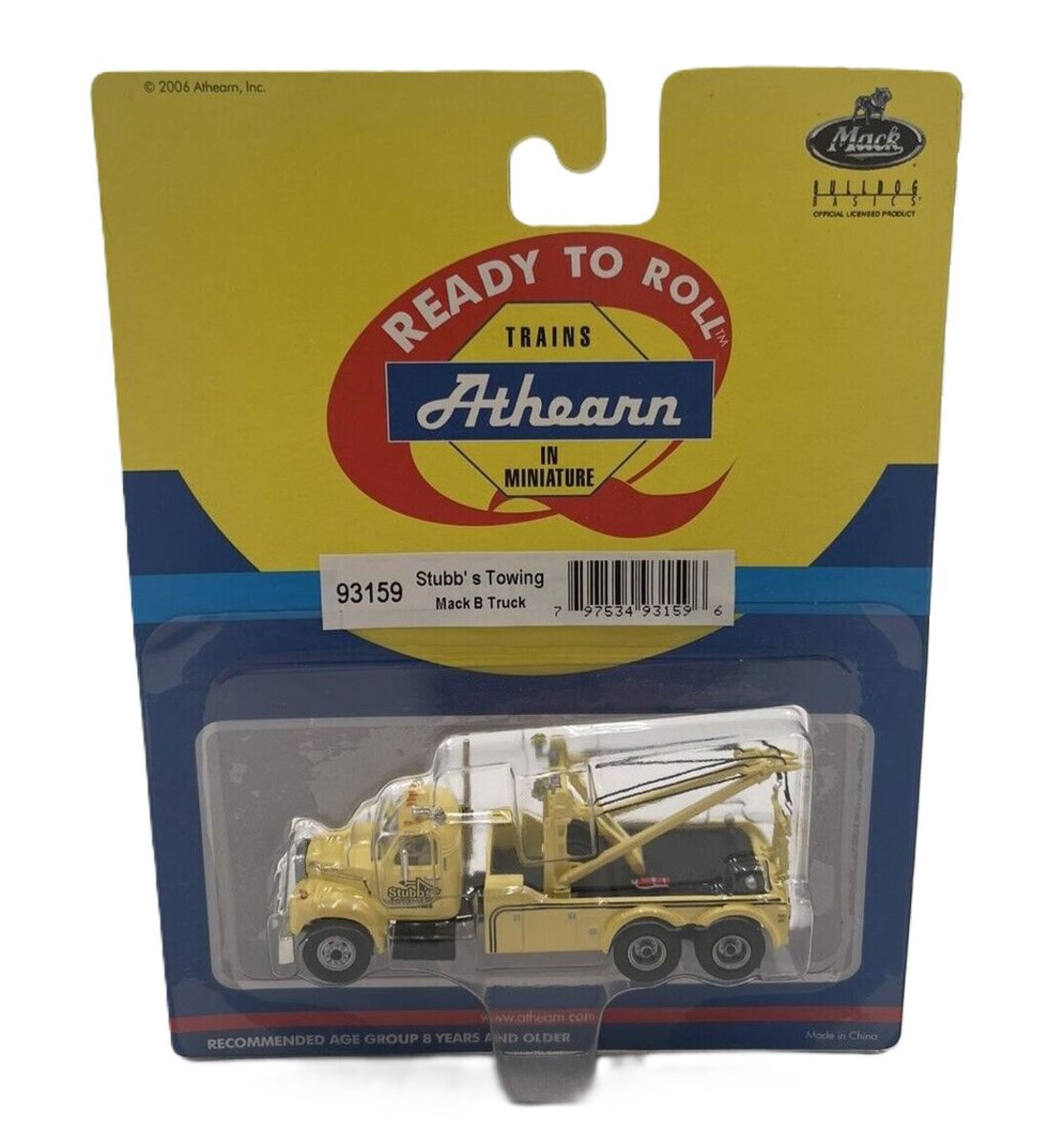 Athearn 93159 HO Stubb's Towing - Mack B Truck