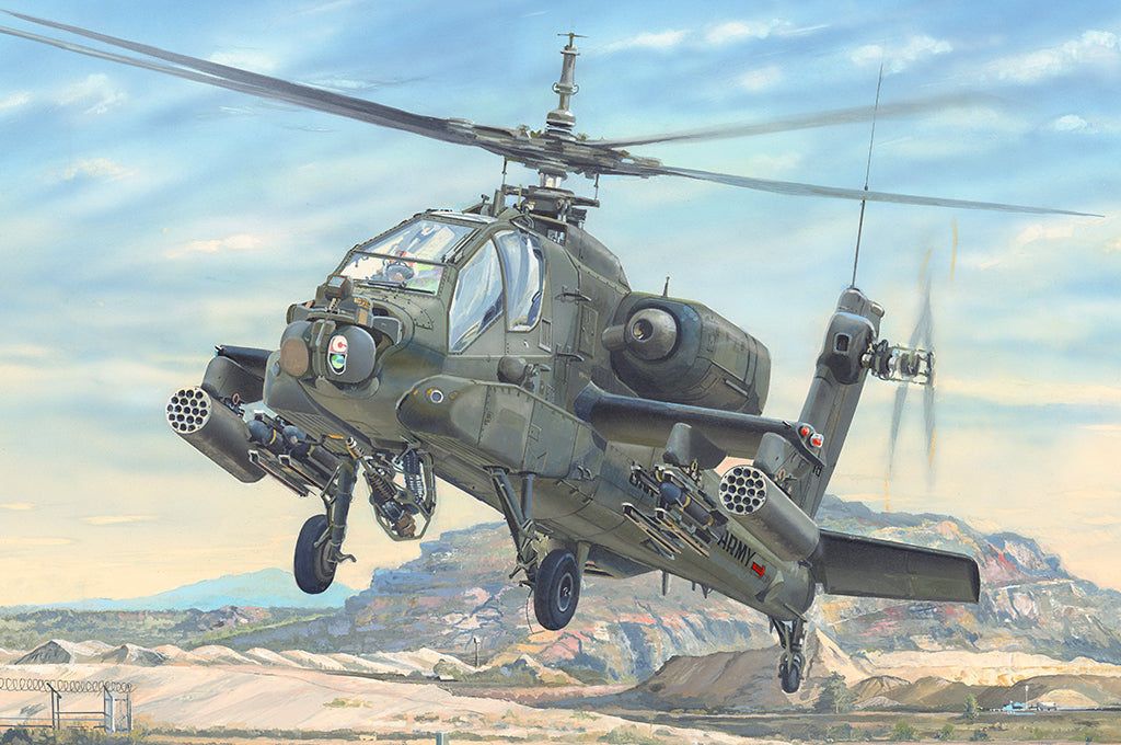 Trumpeter 05114 1:35 AH-64A Apache Early Helicopter Plastic Model Kit