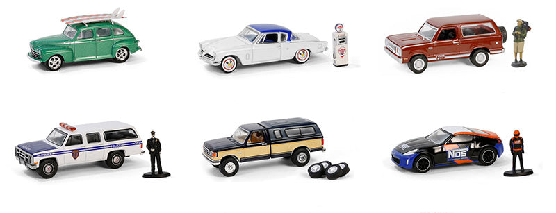 Greenlight Collectibles 97160-CASE 1:64 The Hobby Shop Series 16 (Set of 6)