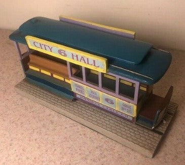 Lefton 01638 HO Trolleys' Roadside USA Collection "City Hall No. 6" Omnibus